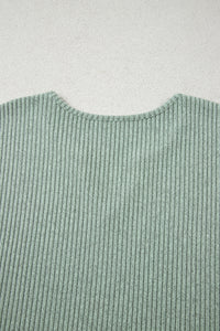 KaleaBoutique Comfortable Ribbed Notched Neck Knit Long Sleeve Leggings Two Pieces Lounge Set - KaleaBoutique.com
