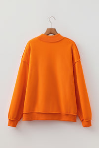 KaleaBoutique Comfortable Oversize Drop Shoulder Reversible Mock Neck Sweatshirt - KaleaBoutique.com
