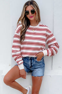 KaleaBoutique Dropped Shoulder Long Sleeve Casual Pullover Top - KaleaBoutique.com