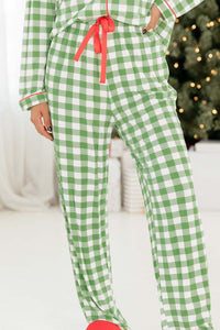 KaleaBoutique Comfortable Christmas Plaid Print Shirt and Pants Pajama Set - KaleaBoutique.com