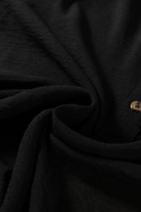 KaleaBoutique Stylish Contrast Leopard Print Patchwork Polo Collar Buttons Front Ruffled Long Sleeve Blouse - KaleaBoutique.com