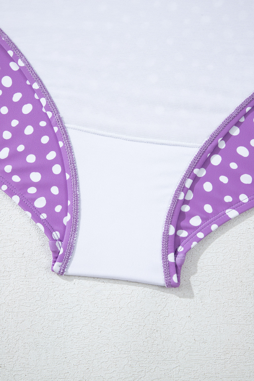 Plus Size Polka Dot Print Ruffled Knotted V Neck Tankini Set - KaleaBoutique.com