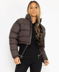 Women’s Short Loose-Fit Padded Jacket - KaleaBoutique.com
