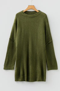 KaleaBoutique Comfortable Oversize Drop Shoulder Slouchy Sweater Dress - KaleaBoutique.com