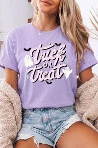 Orchid Petal Trick or Treat Halloween Tee - KaleaBoutique.com