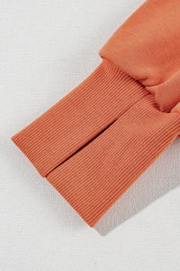 Buttoned Collared Raw Detail High Low Baggy Sweatshirt with Slits - KaleaBoutique.com