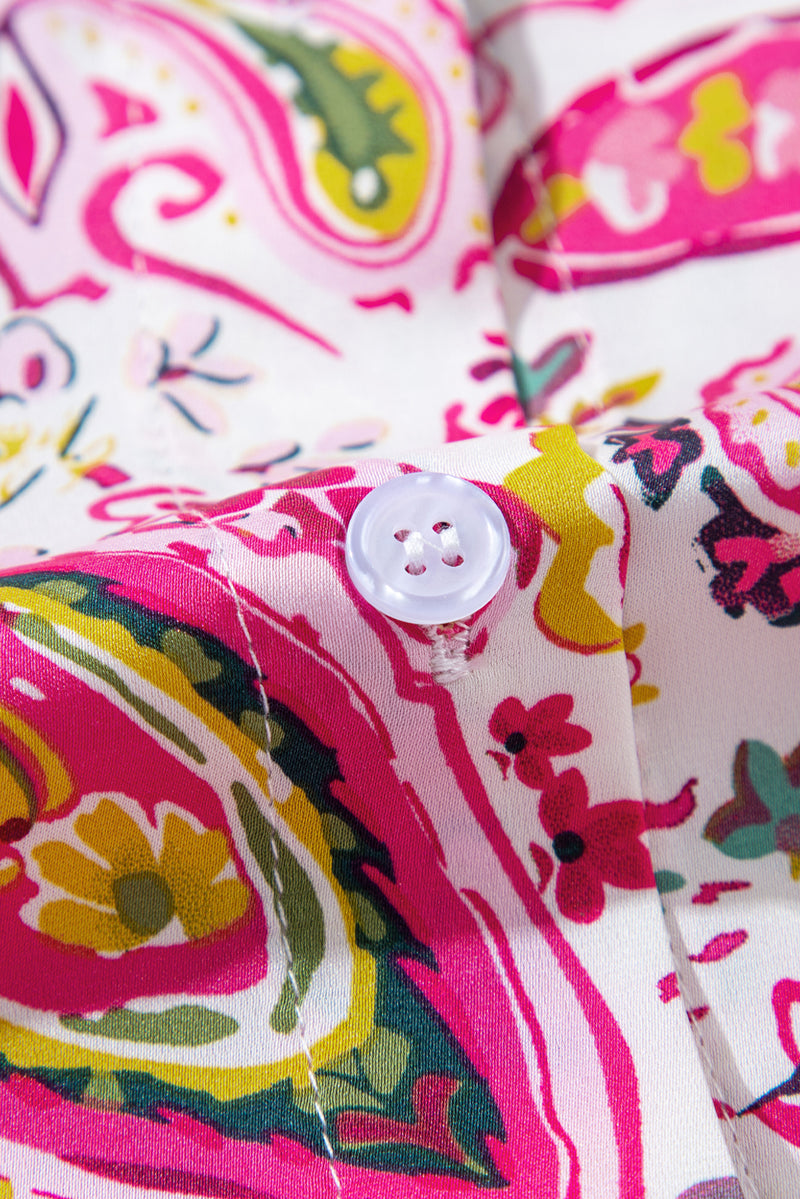 KaleaBoutique Floral Paisley Printed Casual Shirt - KaleaBoutique.com