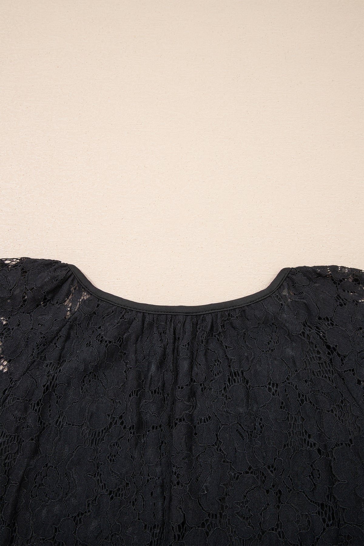 KaleaBoutique Comfortable Floral Lace Overlay Tassel Tie Short Sleeve Beach Vacation Loose Maxi Dress - KaleaBoutique.com