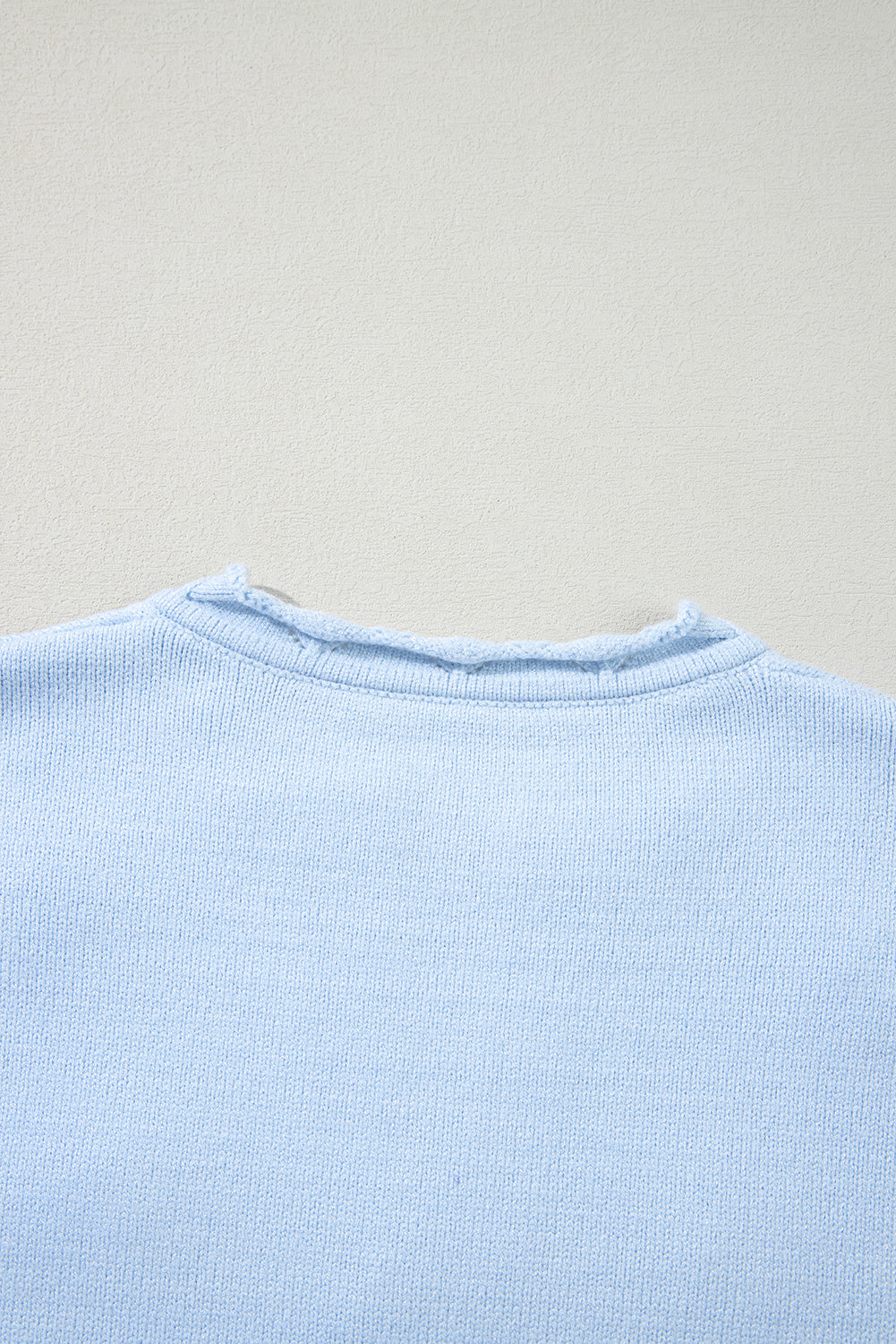 KaleaBoutique Flower Detail Knitted Notched Neck Sweater - KaleaBoutique.com