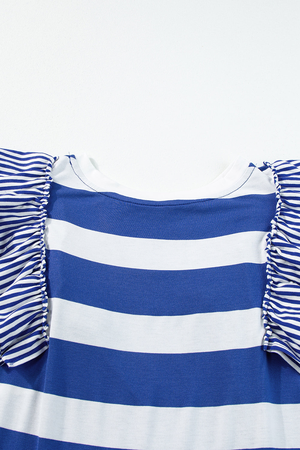 Contrast Ruffled Sleeve T-shirt Dress - KaleaBoutique.com
