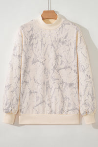 KaleaBoutique Stylish Camo Mock Neck Baggy Sweatshirt - KaleaBoutique.com
