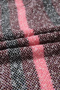 KaleaBoutique Stylish Color Block Striped Side Slit Open Front Cardigan - KaleaBoutique.com