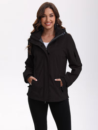 Women’s Multi-Pocket Jacket with Detachable Hood - KaleaBoutique.com