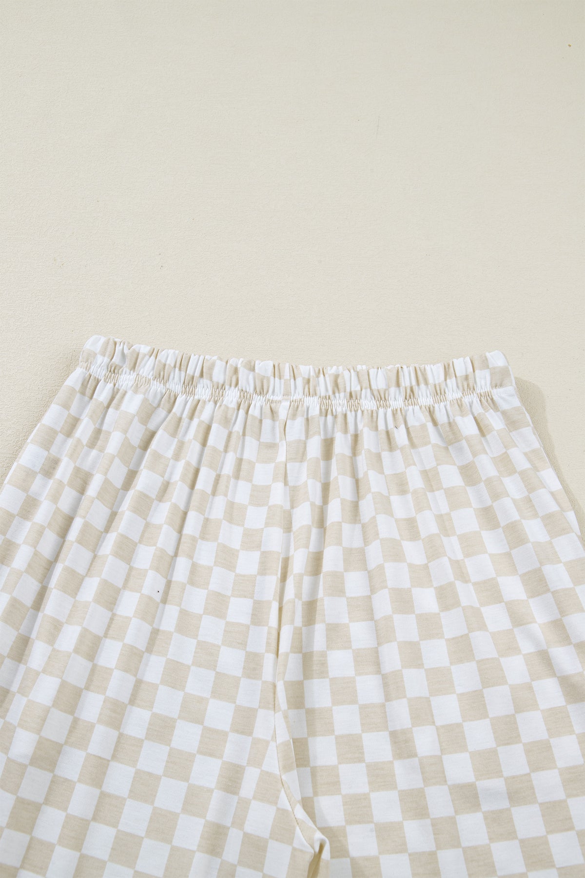 KaleaBoutique Comfortable Checkered Print Half Sleeve Tee 2pcs Lounge Pant Set - KaleaBoutique.com