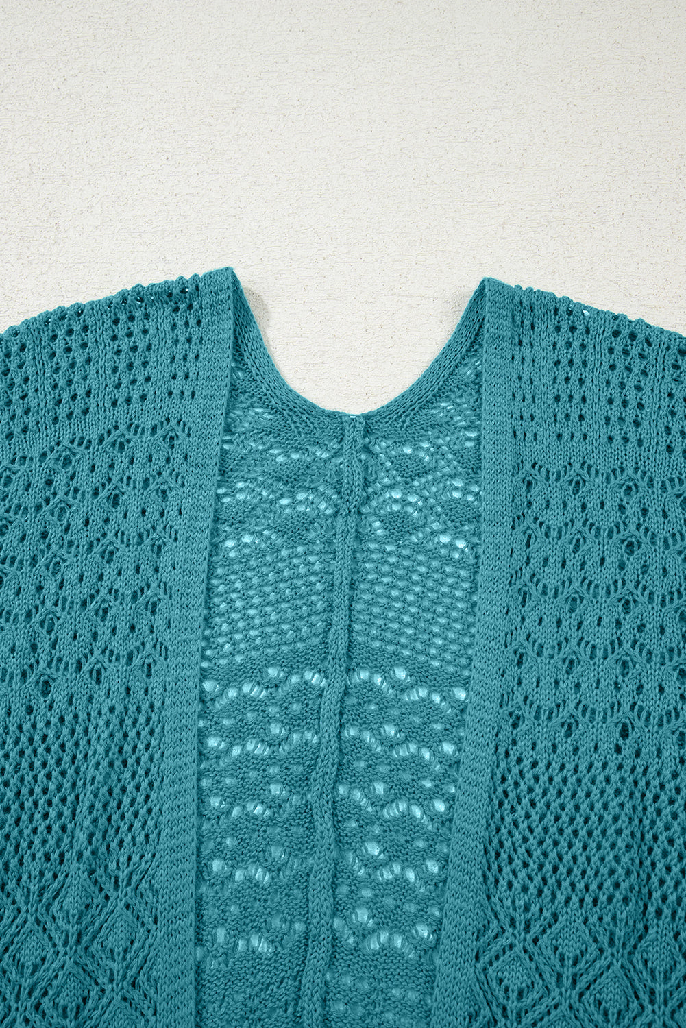 KaleaBoutique Stylish Mix Pattern Hollowed Knit Open Front Cardigan - KaleaBoutique.com