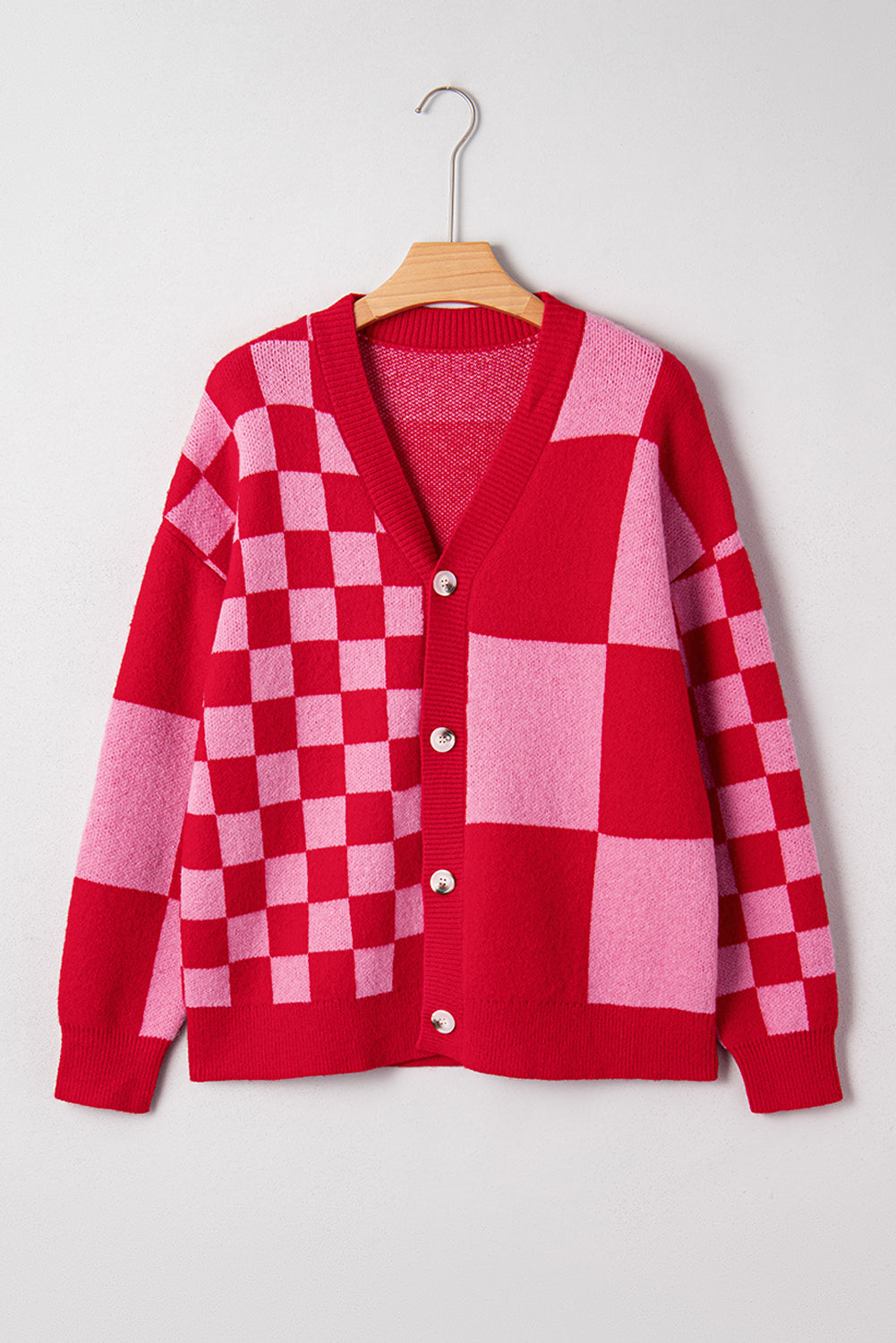 KaleaBoutique Comfortable Mixed Plaid Relaxed Sweater Cardigan - KaleaBoutique.com