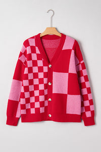 KaleaBoutique Comfortable Mixed Plaid Relaxed Sweater Cardigan - KaleaBoutique.com