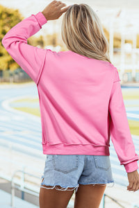 Oversize Drop Shoulder Reversible Mock Neck Sweatshirt - KaleaBoutique.com