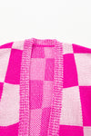 KaleaBoutique Stylish Checkered Printed Ribbed Trim Open Front Cardigan - KaleaBoutique.com