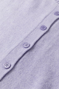 KaleaBoutique Comfortable 3/4 Sleeve Boxy Knit Button Down Sweater Cardigan - KaleaBoutique.com