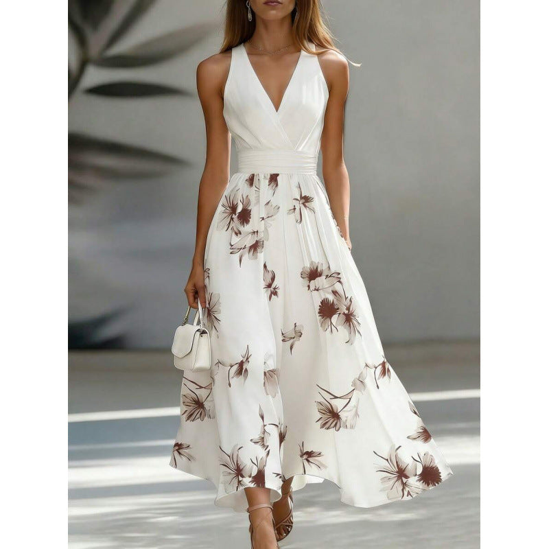 French-style Retro Sleeveless Vacation Dress For Women - KaleaBoutique.com