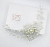 Floating Pearls Bridal Hair Comb, Crystal Wedding Hairpiece, Bridal White Pearl Decorative Hair Comb Headpiece - KaleaBoutique.com