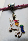 Unicorn Necklace, Enamel Unicorn Charm Pendant Necklace, Kids Birthday Gift, Girls Unicorn Necklace - KaleaBoutique.com