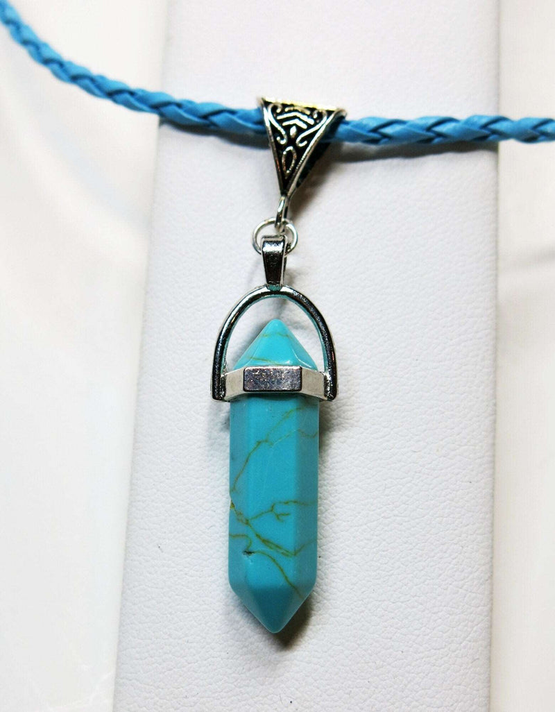Amethyst Genuine Gem Unisex Boho Necklace, Natural Crystal Bohemian Charm Healing Anti Stress Carved Pendant - KaleaBoutique.com