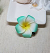 3 PC Plumeria Flower Hair Clip Set. Bridal Hawaii Plumeria Floral Hairclips, Bohemian Tropical Flower Hair Piece Set - KaleaBoutique.com