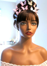 Multicolored Double Layer Chiffon Butterfly 5 PC Hairclip Set, Wedding, Prom Party Chiffon Butterfly Hair Clips - KaleaBoutique.com