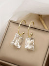 2 PC Natural Quartz Gem Necklace and Bracelet Two Piece Jewelry Set, Ice Cube Statement Earrings - KaleaBoutique.com