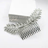 Laurel Leaves Large Decorative Hair Comb, Boho Bridal Silver Hair Pin, Large Silver Hair Comb Headpiece - KaleaBoutique.com