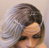 Triple Chained Hair Comb, Gold Leaf Hair Comb Hairpiece, Dancer Chained Hair Vine , Exotic Princess Hair Chain Headpiece - KaleaBoutique.com