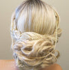 Gold Leaves and Rope Dual Chain Hair Vine, Bridal Gold Chained Vine Hairclip, Boho Dancer Hairpiece - KaleaBoutique.com