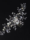 Large Milky Opal Crystal Hair Comb, Wedding Decorative Hair Comb Headpiece, Bridal Floating Opal Hairpiece - KaleaBoutique.com