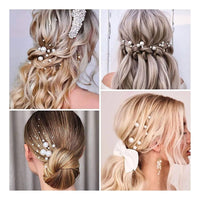 Large Small Pearl 18 PC Hairpin Set, Wedding Pearl Bridal Hair Pin Set, Minimalist Bridal Pearl Hairpiece Set - KaleaBoutique.com