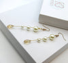 Pearl Dangle Gold Wire Earrings, Crystal White Pearl Bridal Earrings, Wedding Pearl Wire Earrings - KaleaBoutique.com