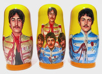 The Beatles Group 5 Piece Nesting Doll Set - Handcrafted Stacking Matryoshka Set - KaleaBoutique.com