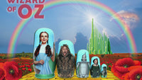 Wizard of Oz 5 Piece Nesting Dolls Set - Handcrafted Wooden Stacking Matryoshka Set - KaleaBoutique.com