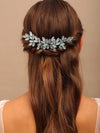Rhinestone Crystals Gold Hair Comb, Wedding Gem Hairpiece, Bridal Party Rhinestone Hairpin, Bridesmaid Crystal Headpiece Hair Comb - KaleaBoutique.com