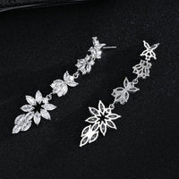 Twinkle Star CZ Diamond Gem Earrings, Fashion Crystal Bridal Dangle Ear Studs, Wedding 14K Gold Plated Earring - KaleaBoutique.com