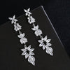 Twinkle Star CZ Diamond Gem Earrings, Fashion Crystal Bridal Dangle Ear Studs, Wedding 14K Gold Plated Earring - KaleaBoutique.com