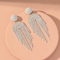 Swarovski AB Crystal Chandelier Earrings, Long Bridal Aurora Borealis Earrings, Long Crystal Wedding Earrings - KaleaBoutique.com