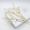 Tree Branch Pearl Wire 3 PC Hairpin Set, Wedding Floral Hair Pin, Bridal Pearl Wire Large Hairpins, Set of 3 - KaleaBoutique.com