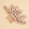 Wedding Rhinestone Hair Comb, Bridal Crystal Gem Hairpiece, Bride Crystal Hairpin Hair Comb - KaleaBoutique.com