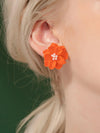 Oversized Flowerhead Stud Earrings, Wedding Bridal or Bridesmaid Floral Fashion Statement Big Stud Earrings - KaleaBoutique.com