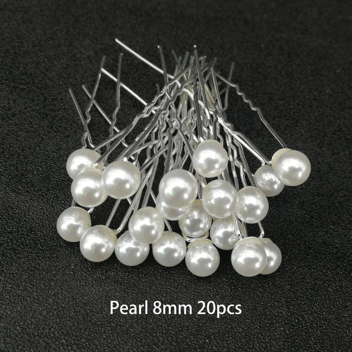 White Pearl 20 PC Hairpin Set, Wedding Pearl Bridal Hair Pins, One Size Pearl Minimalist Hair Pin Set - KaleaBoutique.com