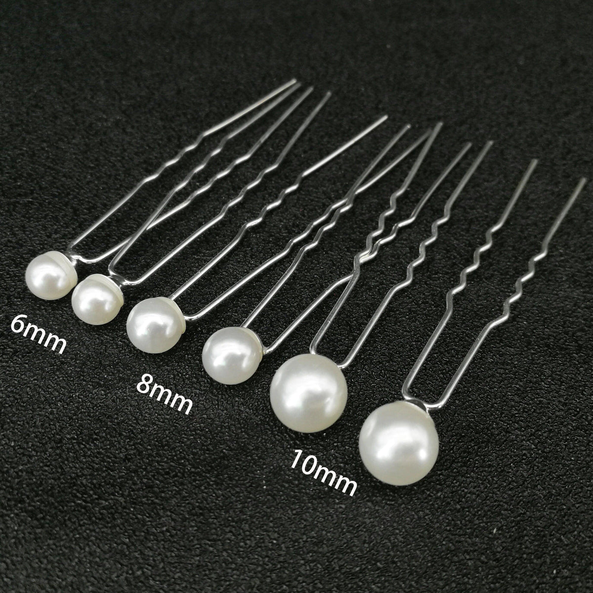 White Pearl 20 PC Hairpin Set, Wedding Pearl Bridal Hair Pins, One Size Pearl Minimalist Hair Pin Set - KaleaBoutique.com