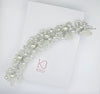 White Pearl Bridal Wire Tiara, Wedding Pearl Headband, Bridal Shower Pearl Head Wreath, Pearl Hair Vine - KaleaBoutique.com