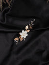 White Pearl Flower Gold Hairclip, Bridal Floral Bead Hair Clip, Wedding Floral Alligator Headpiece - KaleaBoutique.com